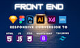 convert figma to HTML, xd to HTML, PSD to HTML with responsive design