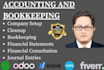do accounting bookkeeping in quickbooks online,odoo, xero, zoho, wave and excel