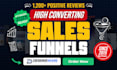 build high converting sales funnel in gohighlevel or clickfunnels