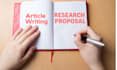 write your research proposals and articles