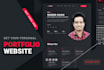 build creative  personal portfolio website