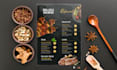 design an eye catching modern creative restaurant menu