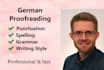 proofread and edit your german text or website