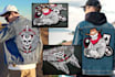 create custom embroidered biker patches, designed, digitized and ship worldwide