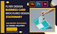 design professional business flyer, brochures and stationary