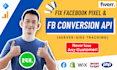 setup facebook conversion API with GTM, fix face book pixel, ios 14 update, ga4