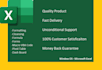 build customize excel sheets using formula, vba  macros, charts, pivot table