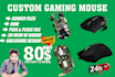 design custom gaming mouse or optical mouse