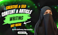 provide creative, engaging, human written SEO content
