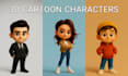 design stylized  3d cartoon character in blender