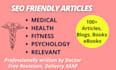 write SEO friendly medical health articles