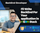 create full stack web application