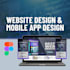 design websites and mobile app in figma