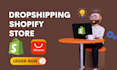 build ecommerce website shopify dropshipping store or store design