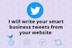 write your smart business tweets from your website