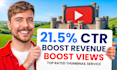 design high CTR youtube thumbnails