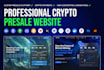 build a crypto presale website for token and ico launch