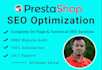 provide prestashop website SEO for top ranking