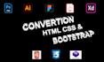 convert psd to html, xd to html, figma to html