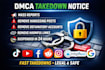 remove copyright takedown harassing mass reports facebook instagram youtube dmca