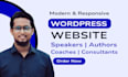 build mobile friendly wordpress website for speakers,authors,coaches,consultants