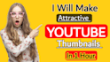 design perfect hd eye catching youtube thumbnail