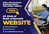 design and develope your website in PHP lavavel