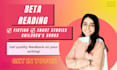 beta read your fiction book and give constructive feedback