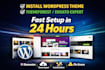 install wordpress theme, themeforest or envato elements kits