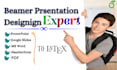 do a professional presentation design in latex beamer