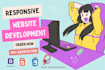 develop a well designed business website with HTML, CSS, javascript, bootstrap