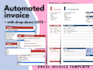 deliver you 2 automated excel invoice templates