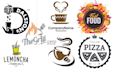 make restaurant food drink pizza café coffee logo design