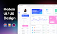 design professional UI UX for web or application