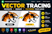 recreate, redraw or redesign your logo in high resolution