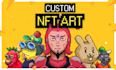 design a custom 10k pixel perfect nft art collection with metadata