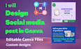 design social media posts in canva