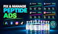 fix peptide ads issues, compliant peptide ads on facebook, instagram, and tiktok