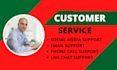 provide customer support service