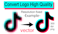 convert logo to high resolution vector, redraw, upscale, sharpen
