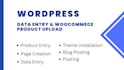 do wordpress data entry and woocommerce product upload