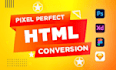 convert figma to html, xd,psd to html css bootstrap tailwind front end web