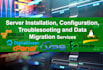 setup, fix, cloud, vps, dedicated servers, cpanel, and migrate data