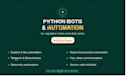 build python automation scripts and bots for repetitive tasks