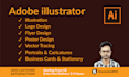 illustrator vector tracing, flyer design, poster creation, portrait illustration