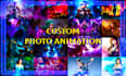 animate your image, art, photo parallax effect loop animation