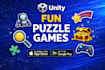create a professional match 3 unity puzzle game for mobile