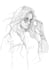 draw your character in black and white style