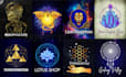 do unique sacred geometry, spiritual, mystical logo design
