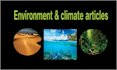 write on environment, sustainability and climate change